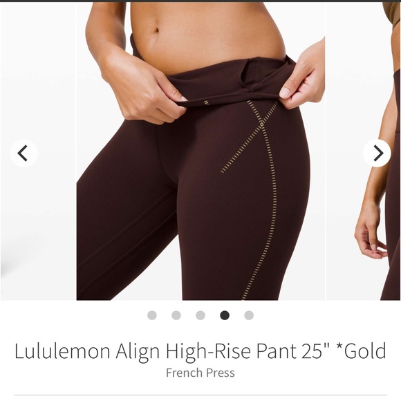 NWOT Size 8 Lululemon Align High-Rise Pant 25" *Gold
French Press - Picture 4 of 4